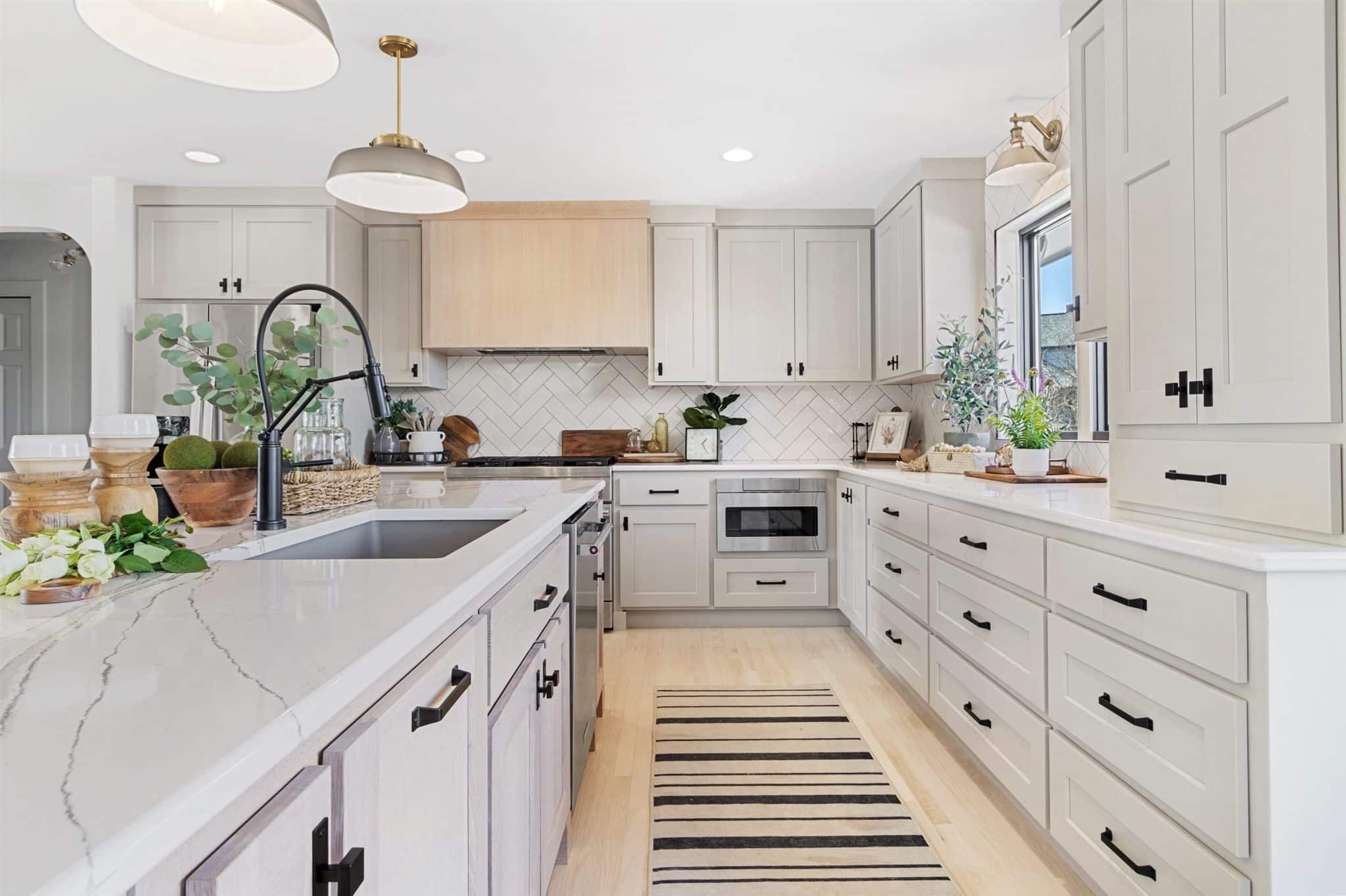 A tastefully elegant renovated kitchen in Wisconsin