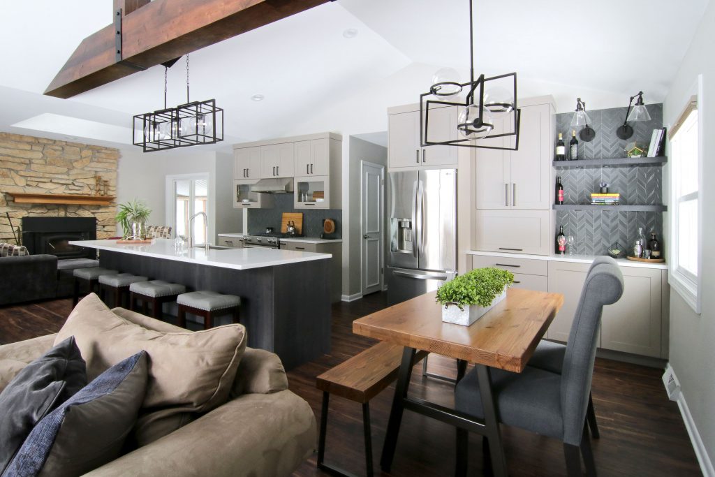 beautiful kitchen after renovation in Wisconsin