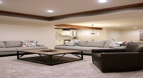 aesthetic and functional basement remodel