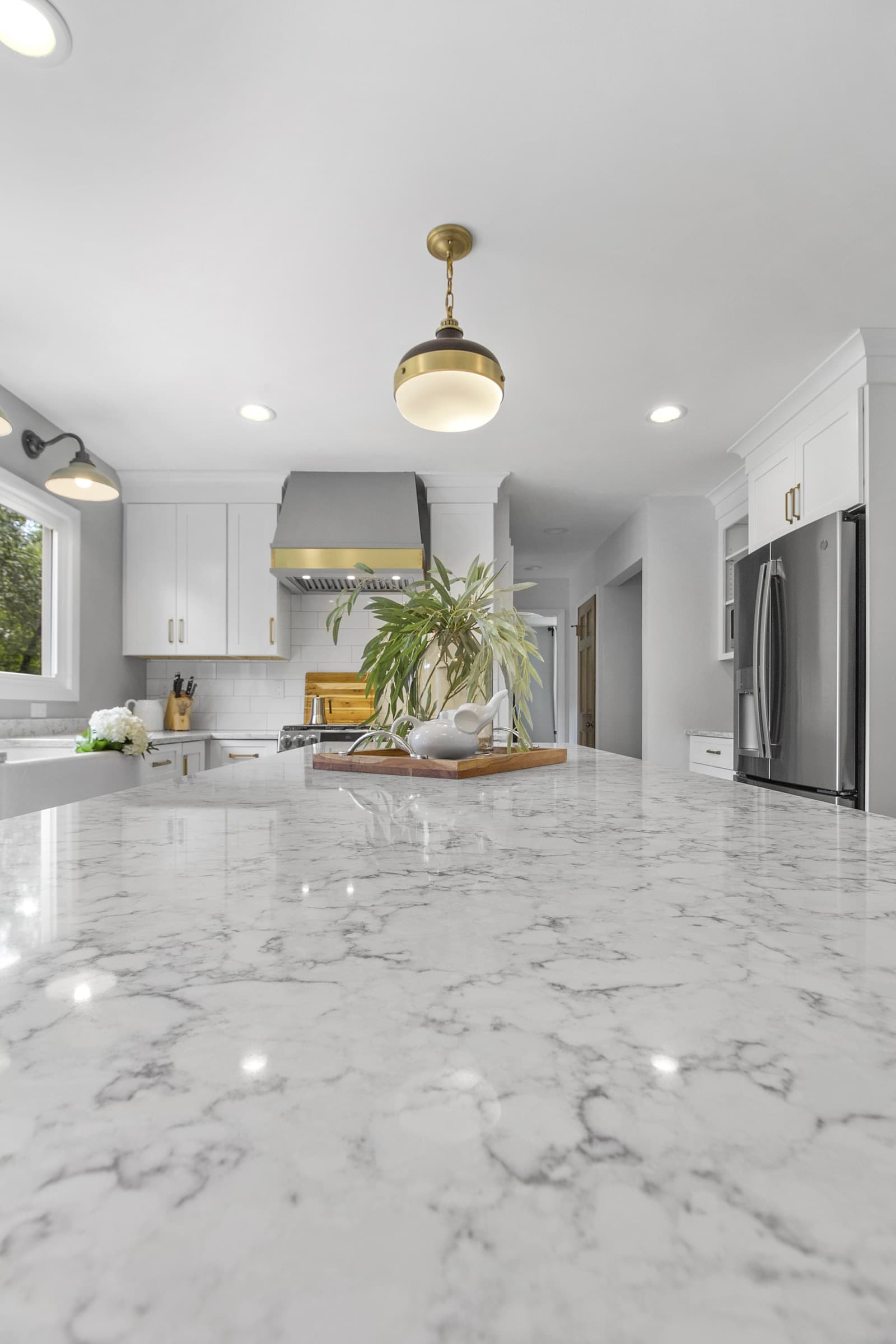 Quarts and custom-made countertops